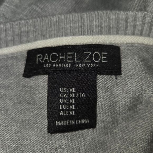 Rachel Zoe Good Vibes Gray Sweater Size XL - Picture 5 of 6